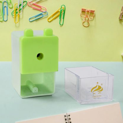 Wukusy office pencil sharpener machine with a sleek design, used for sharpening standard pencils efficiently.