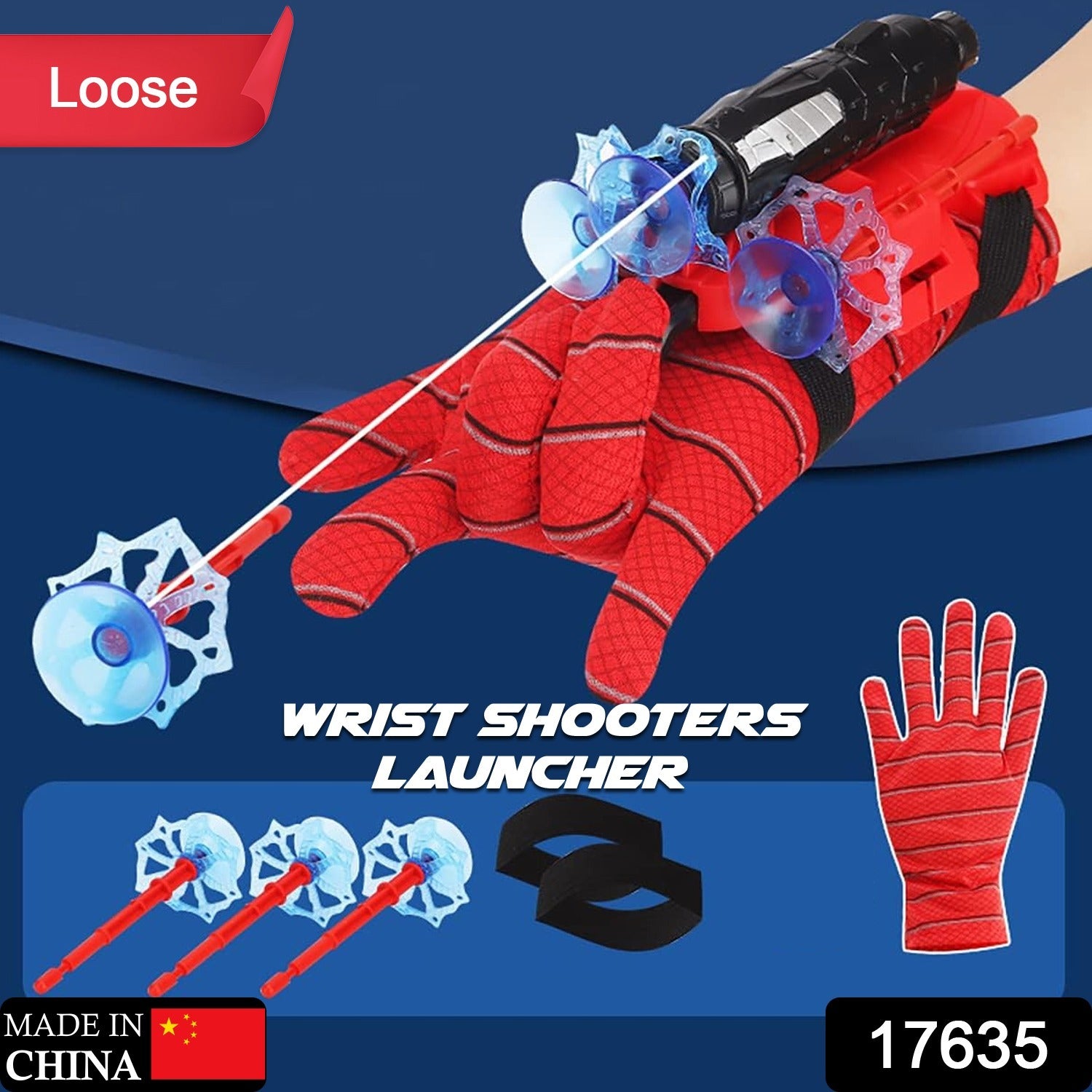 Wukusy web shooter toy for kids featuring superhero wrist gloves with sticky wall and foam bombs for role-play and educational fun.
