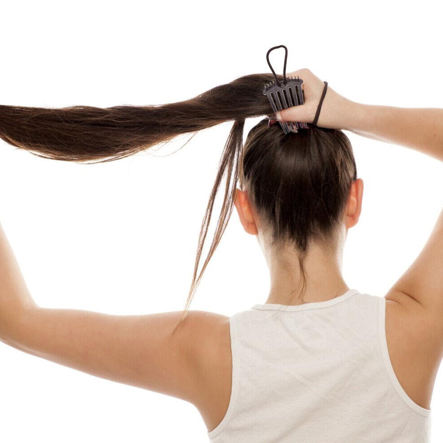 Wukusy volumizing hair bun comb clip with a sleek design, perfect for creating full, stylish updos easily.