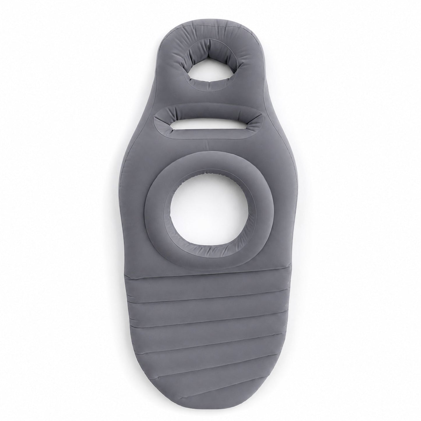 Wukusy inflatable pregnancy pillow with support mat and belly hole, designed for comfortable maternity support during sleep.