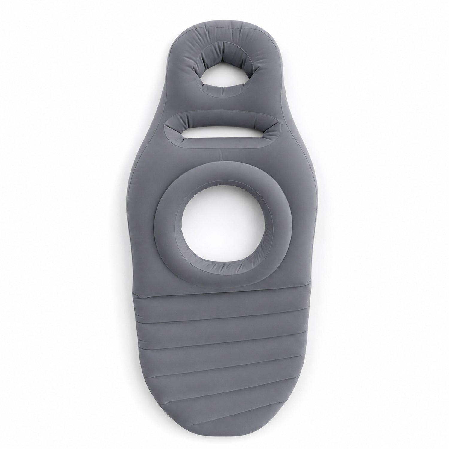 Wukusy inflatable pregnancy pillow with support mat and belly hole, designed for comfortable maternity support during sleep.