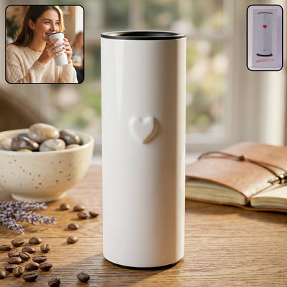 Temperature Display Travel Tumbler  Smart Insulated Water Bottle