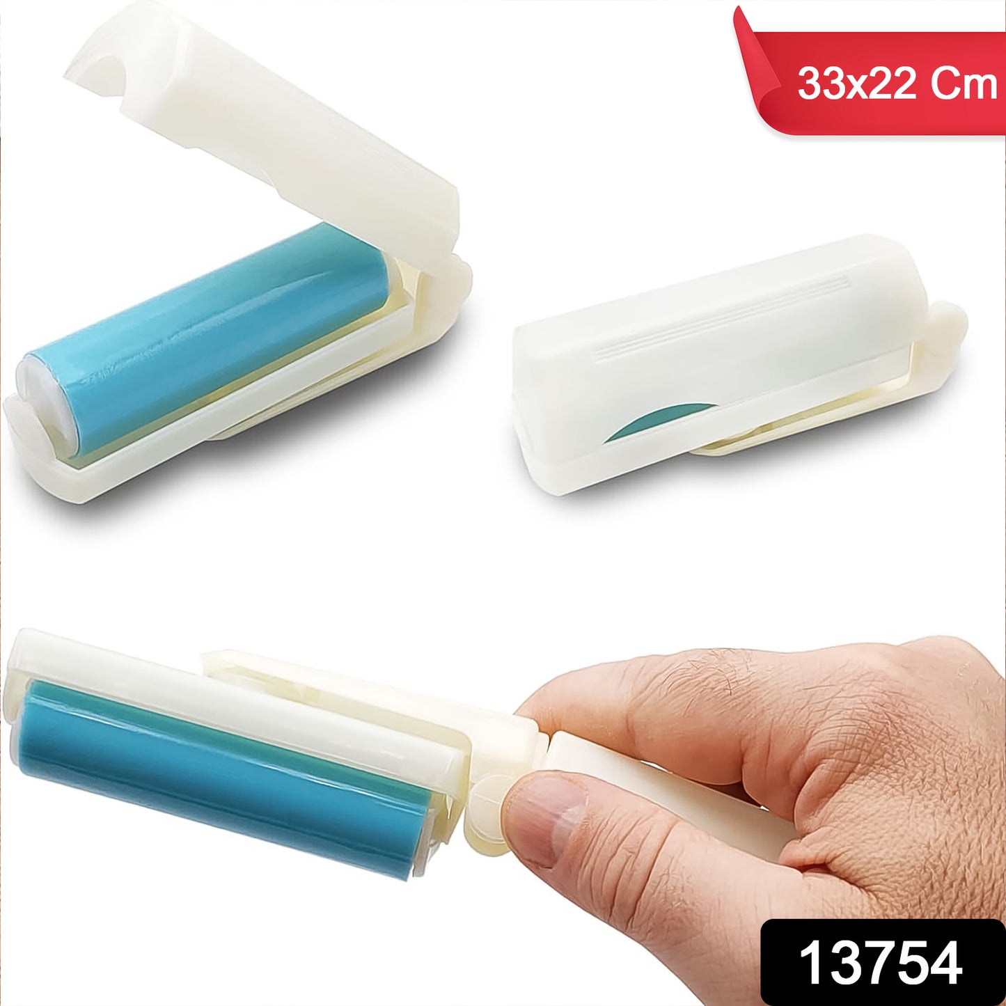 Reusable lint roller by Wukusy for removing animal hair, shown with mixed color roller on a home surface.
