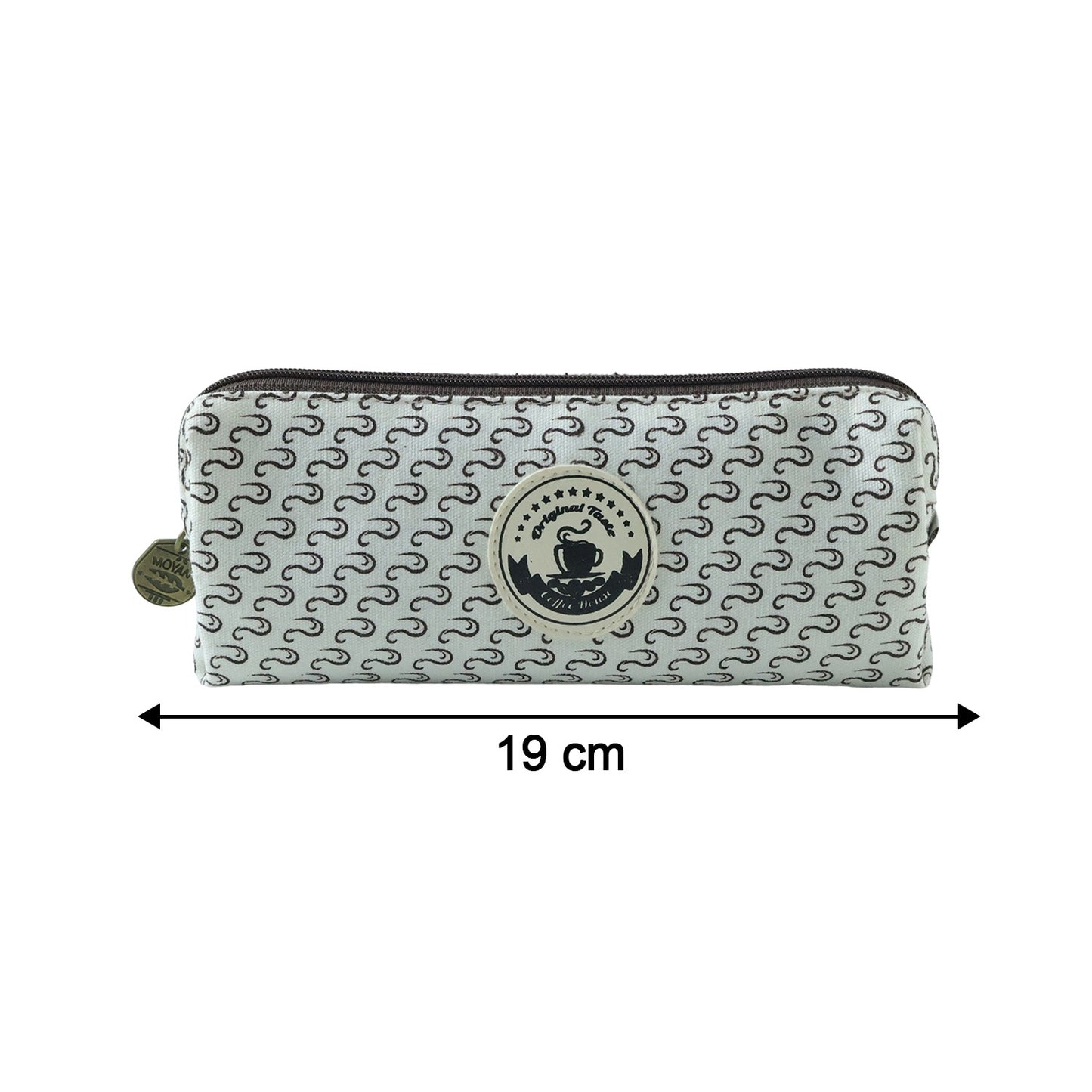 Wukusy multipurpose zipper pencil pouch with a colorful fabric design, suitable for stationery and small accessories.