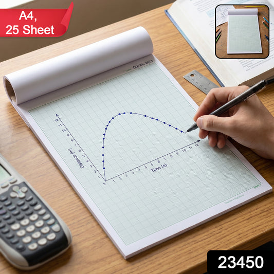 Wukusy Oddy A4 graph paper pad with 1mm square grid, featuring 25 sheets for precise drawing and note-taking.