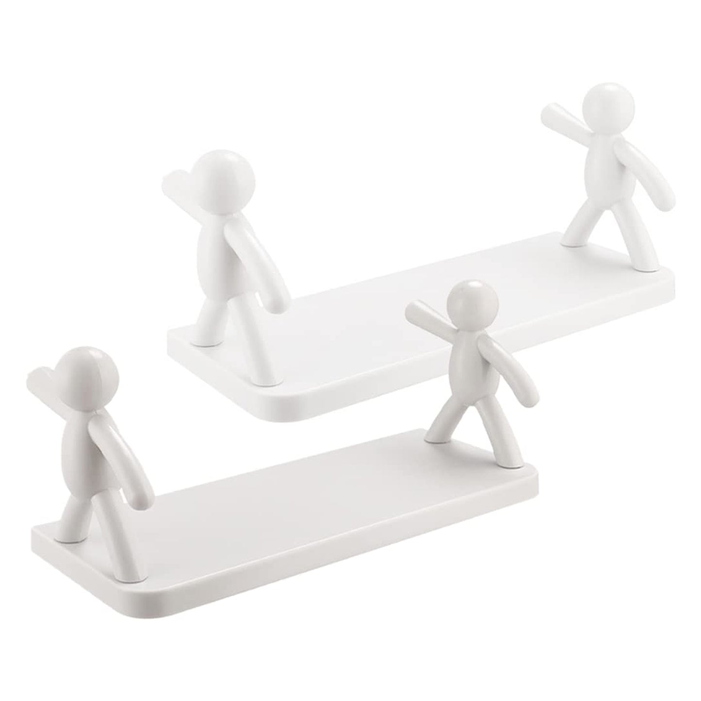 Wukusy floating wall shelves for bedroom, living room, and kitchen, mounted on the wall for home organization and decor.