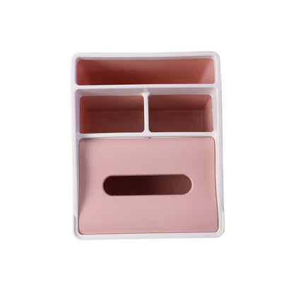 Wukusy plastic multipurpose storage organizer box with multiple compartments for organizing small items and accessories.