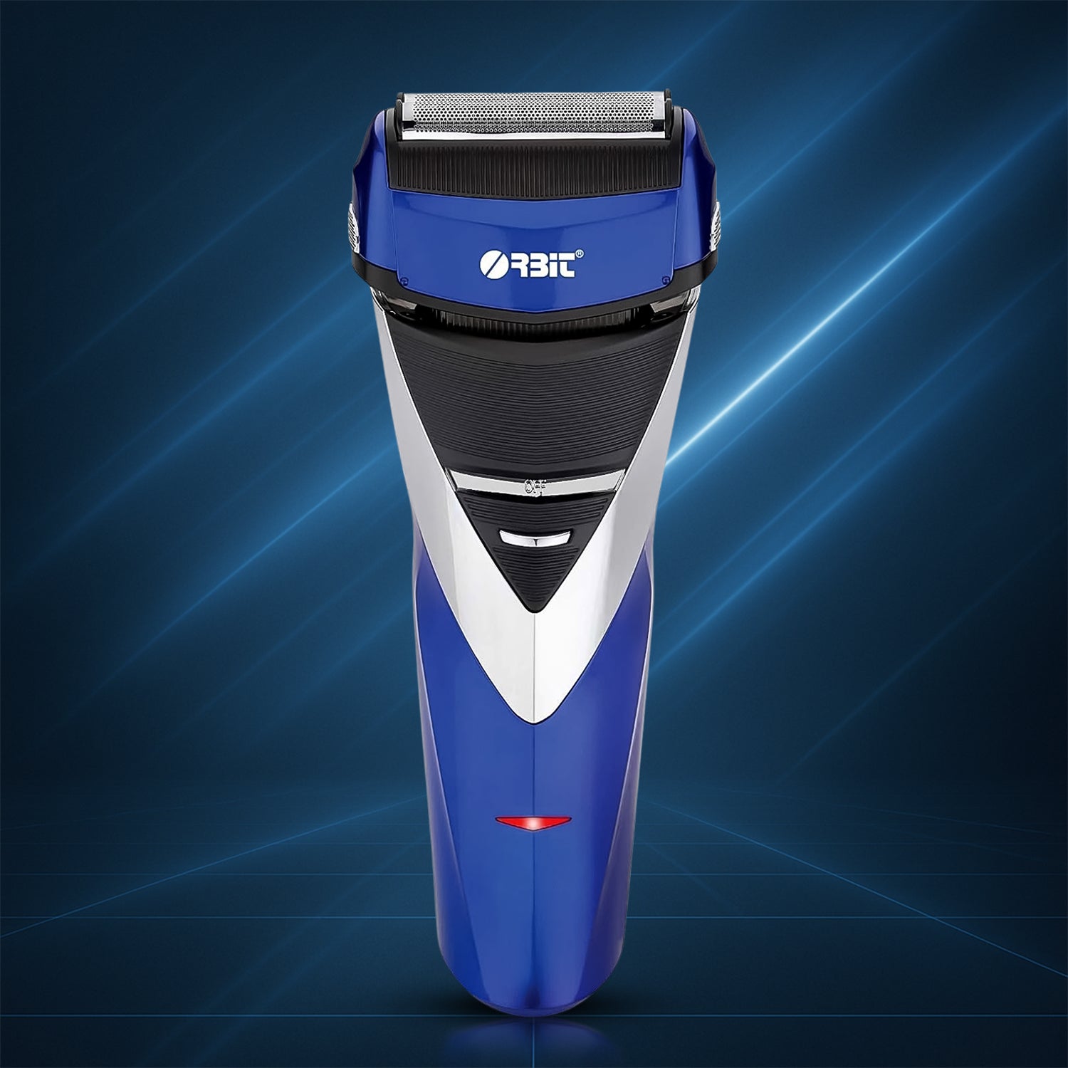 Wukusy Orbit Rechargeable Electric Foil Shaver with two heads and pop-up trimmer for face and body grooming.