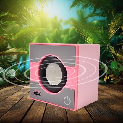 Wukusy portable wireless mini speaker with immersive sound, compact design, ideal for mobile audio on the go.