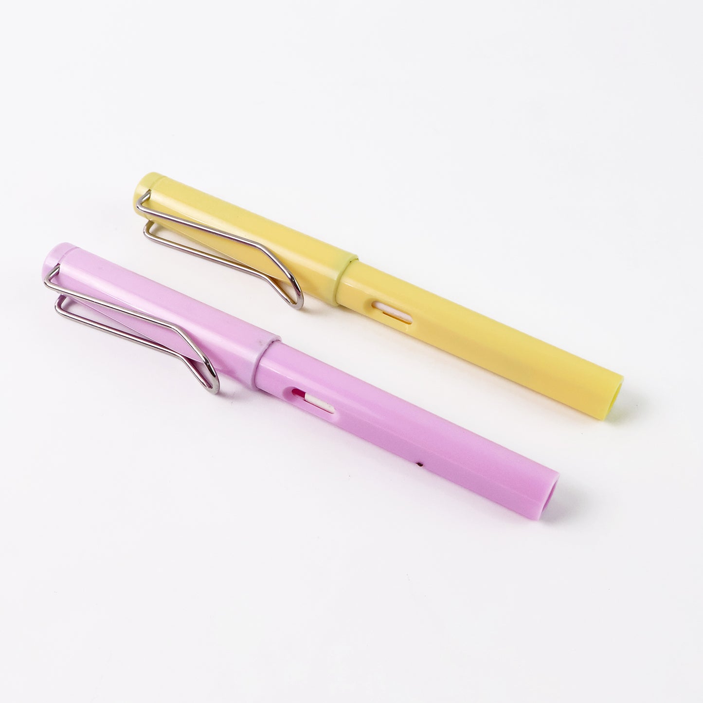 Wukusy 2-in-1 everlasting pencil with replaceable head and eraser, office stationery, gray and black design with two units displayed
