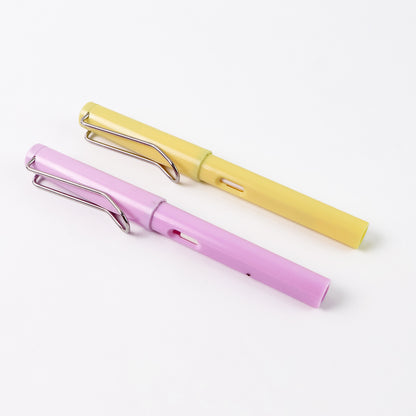 Wukusy 2-in-1 everlasting pencil with replaceable head and eraser, office stationery, gray and black design with two units displayed