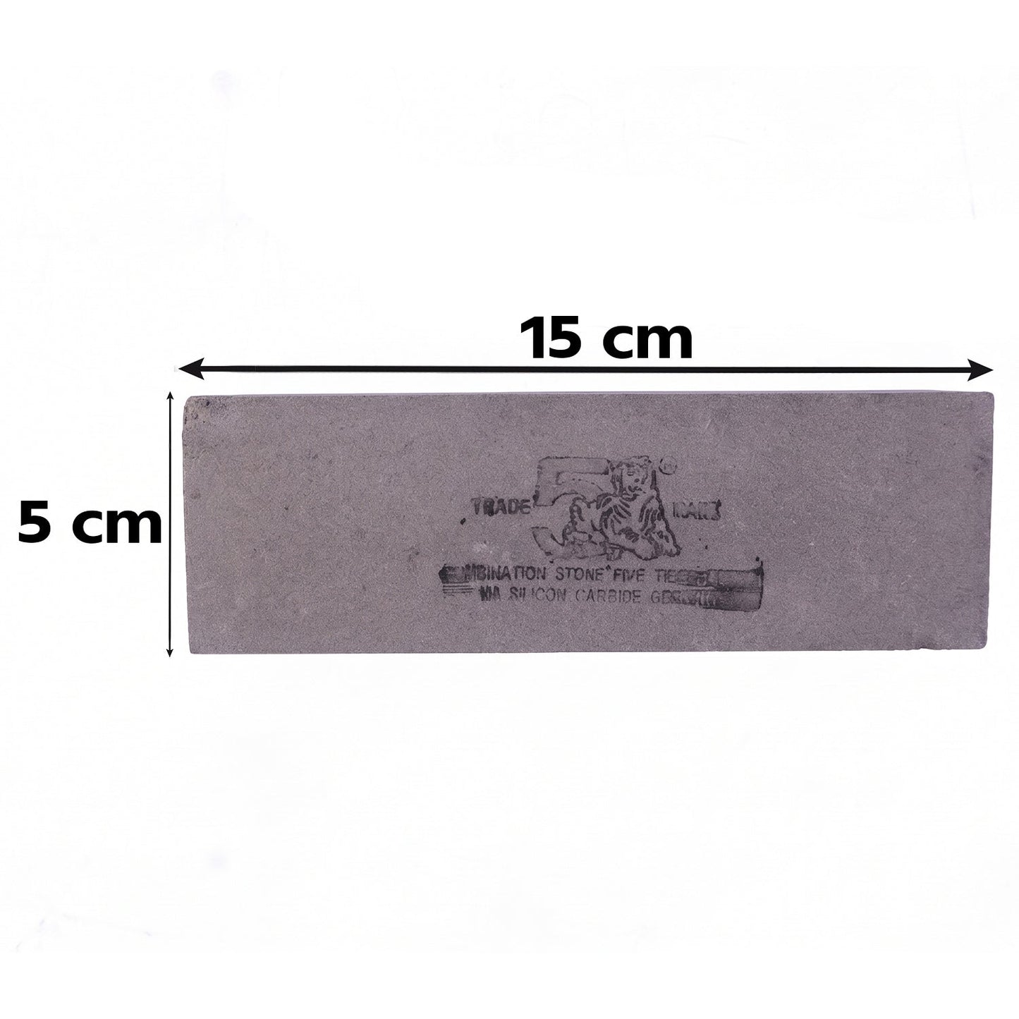 Wukusy silicon carbide combination knife sharpening stone, B Grade whetstone for precision edge honing, shown in a close-up view.