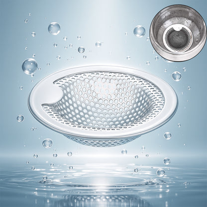 Stainless steel kitchen sink drain strainer and stopper from Wukusy, small size, perfect for preventing debris in kitchen sinks.