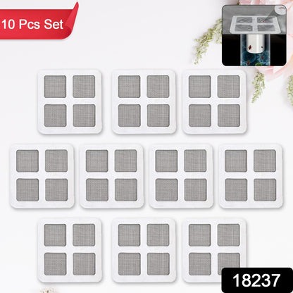 Wukusy window screen mesh hole repair kit with 10 adhesive patches in various sizes for home improvement.