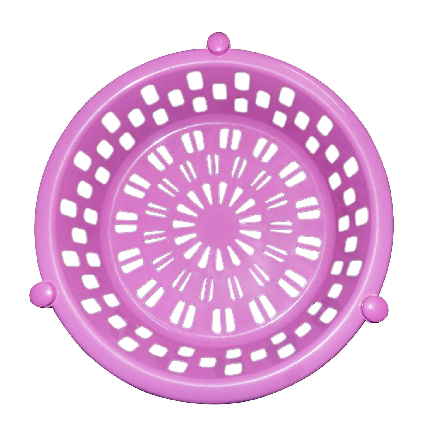 Wukusy 2507 round plastic storage rack organizer for kitchen tools, compact and versatile for countertop or cabinet use.