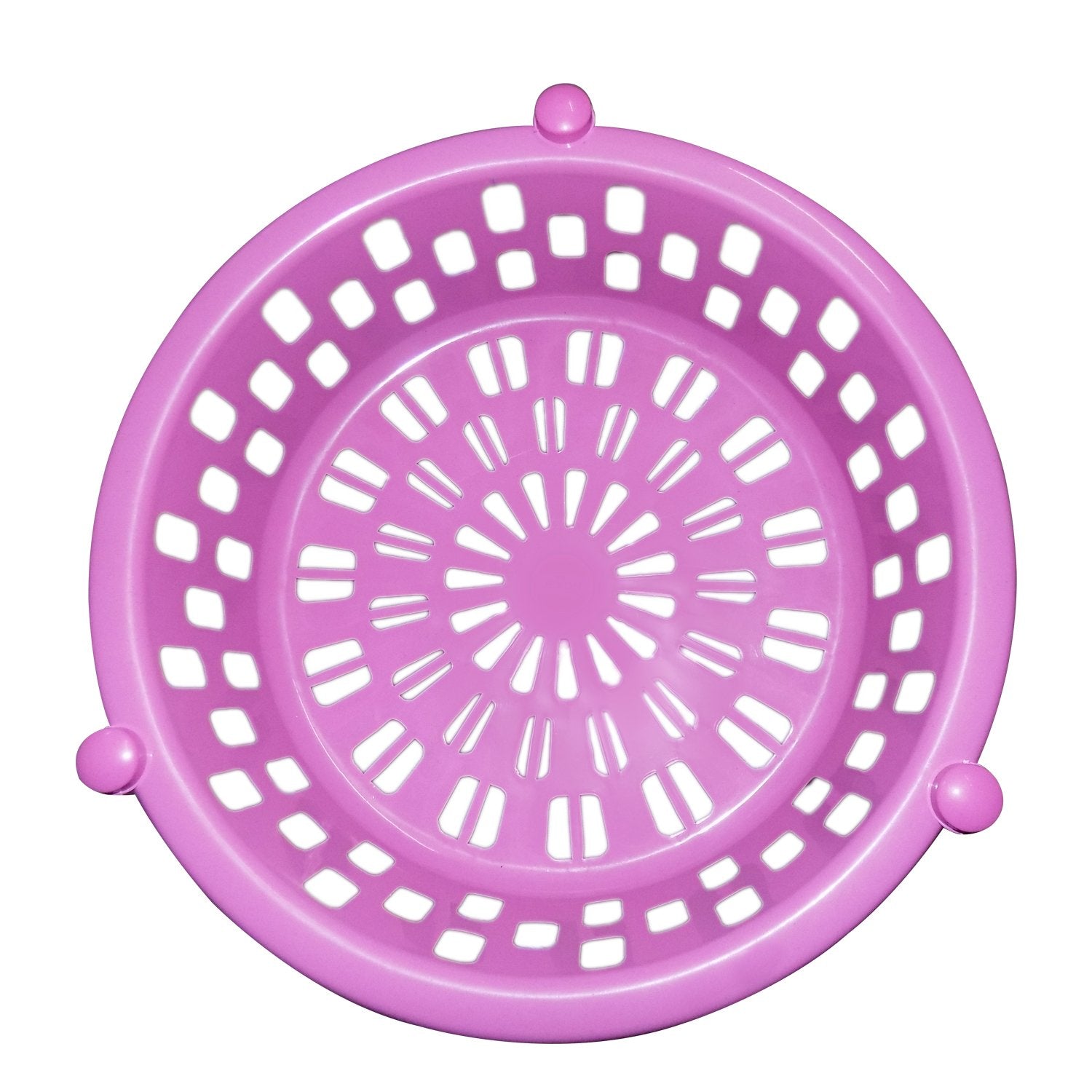 Wukusy 2507 round plastic storage rack organizer for kitchen tools, compact and versatile for countertop or cabinet use.