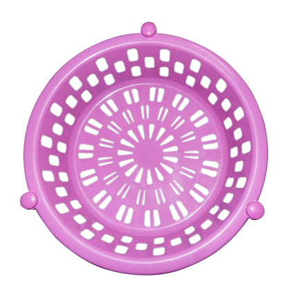 Wukusy 2507 round plastic storage rack organizer for kitchen tools, compact and versatile for countertop or cabinet use.