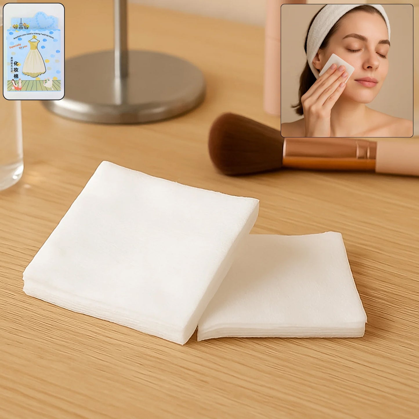 Wukusy 4-in-1 beauty care essentials gift set with skincare tools and beauty products arranged in a decorative box.