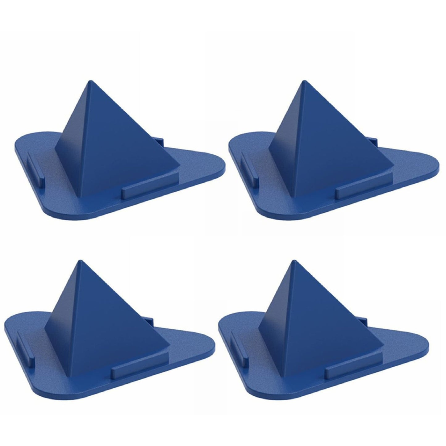 Wukusy 4640 portable pyramid-shaped mobile holder stand, three-sided design for adjustable phone support.