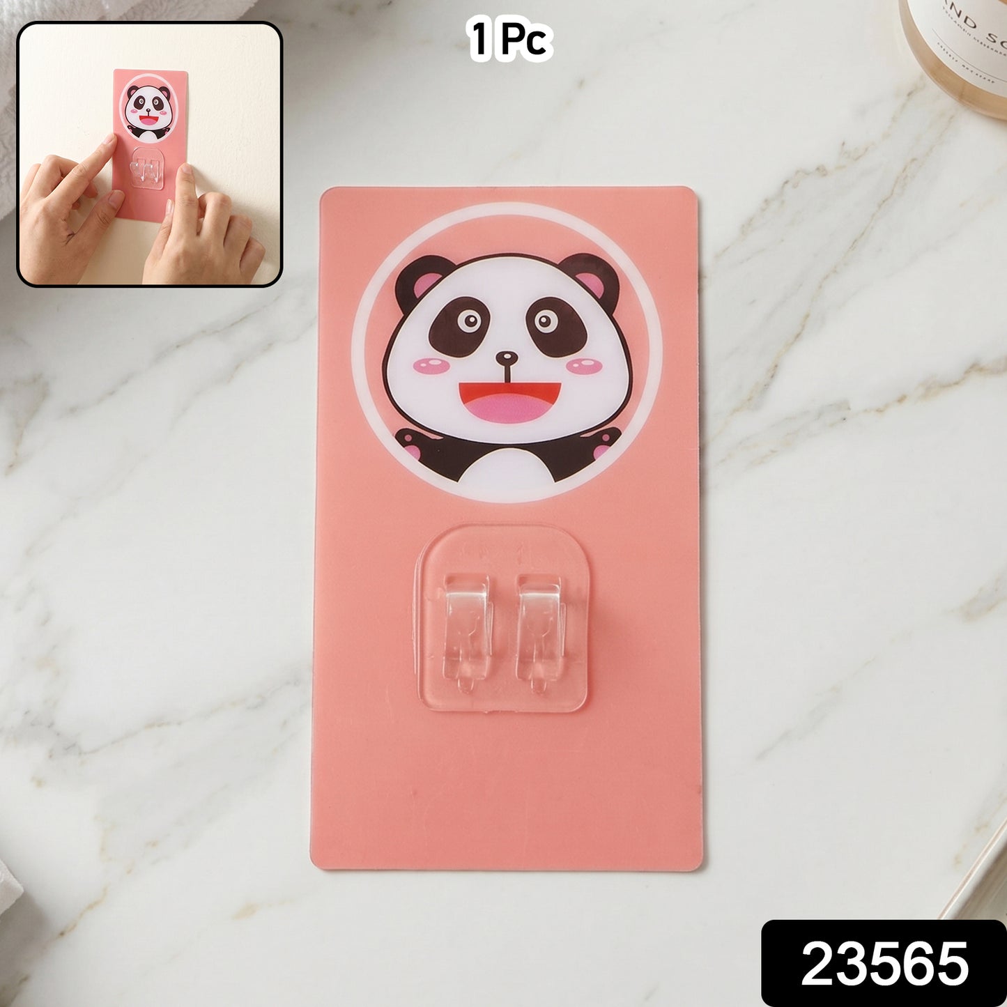 Wukusy cartoon adhesive plastic wall hook with strong hold, self-stick hanger for storage and organization on smooth surfaces.