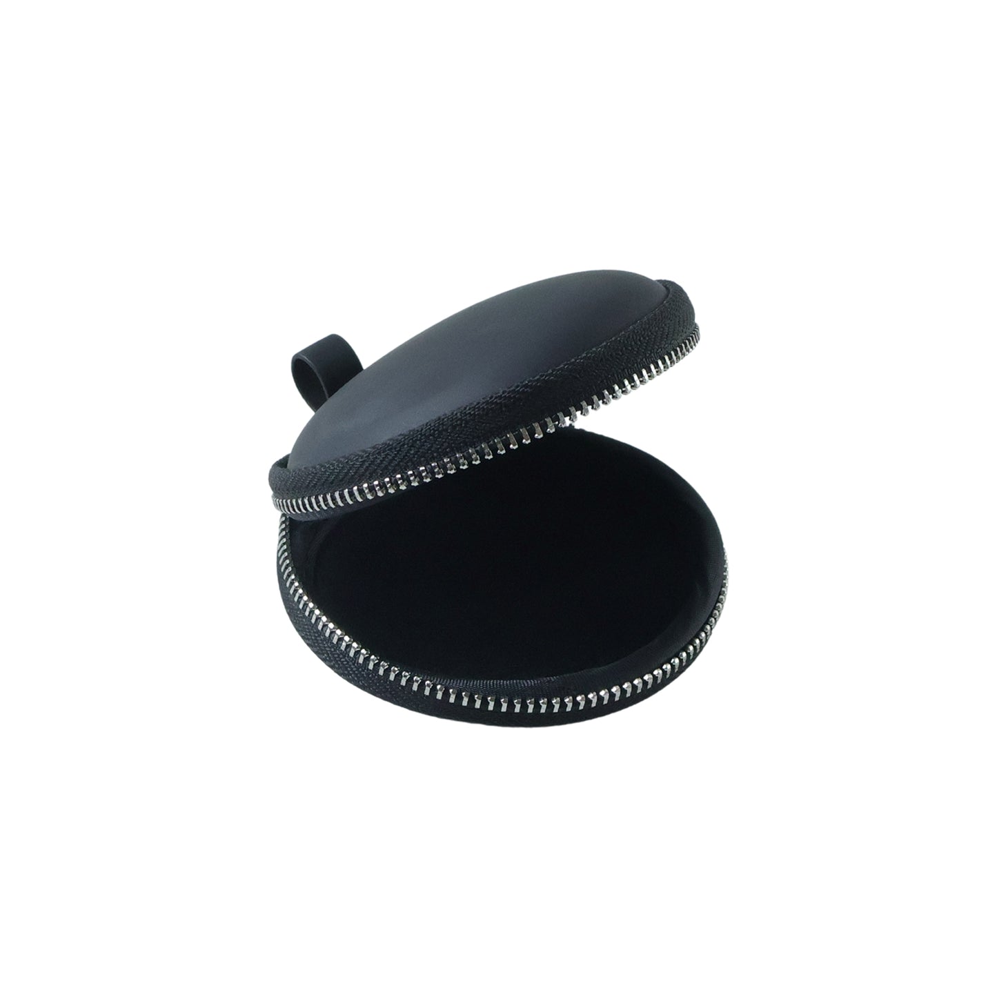 Wukusy compact hard shell earphone carrying case with zipper closure, designed for safe storage of earbuds or small accessories.