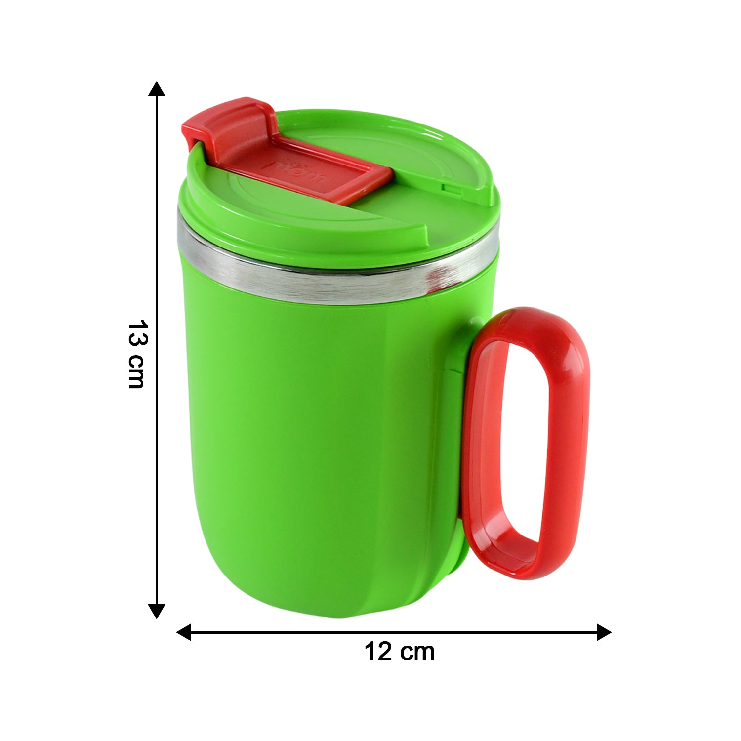 White ceramic Supermom Panda Ship mug with 400ml capacity from Wukusy, featuring a cute panda ship design, on a kitchen countertop.