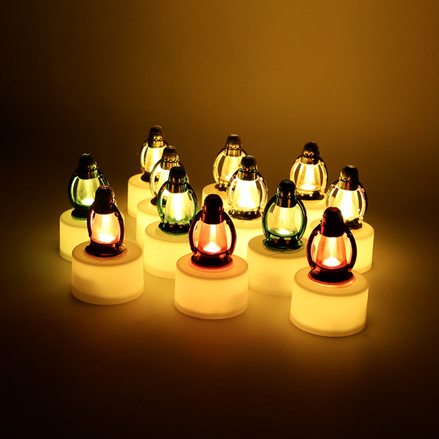 Set of 12 Wukusy LED decorative candle lamps for home decor, featuring warm light and elegant design for cozy ambiance.