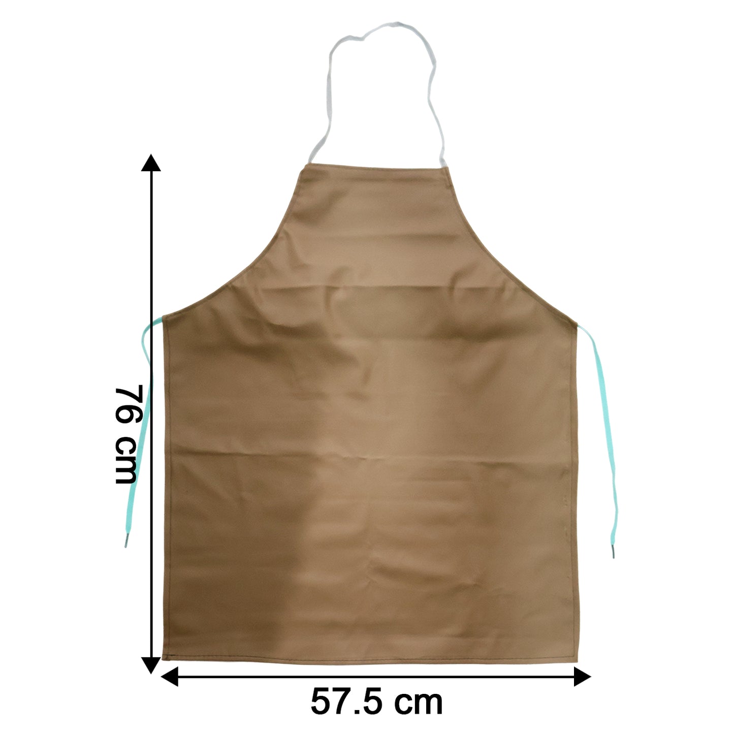 Wukusy premium full-cover chef apron in black, made of durable fabric, with adjustable neck strap and front pocket.
