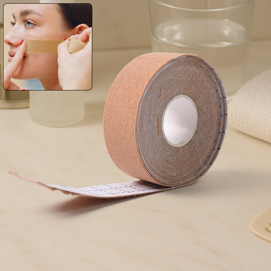 Wukusy face lifting tape for facial tightening, 2.5 cm x 5 m, showing the flexible, skin-friendly adhesive tape for facial lifting.