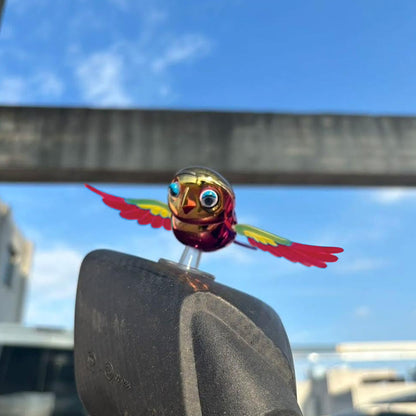 Wukusy wind flying bird dashboard decoration, lightweight and colorful bird figurine for car dashboard display