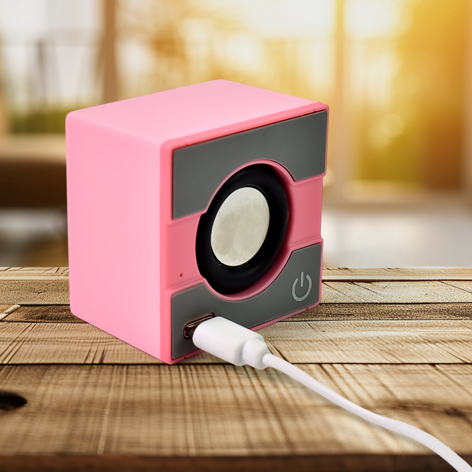 Wukusy portable wireless mini speaker with immersive sound, compact design, ideal for mobile audio on the go.