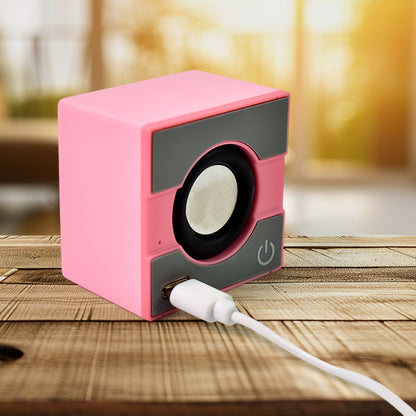 Wukusy portable wireless mini speaker with immersive sound, compact design, ideal for mobile audio on the go.
