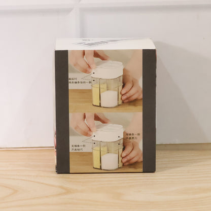 Wukusy 4-compartment kitchen storage container with clear plastic lids for organized food storage and freshness.