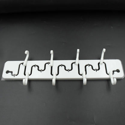 Wukusy 9431 Slideway adjustable plastic wall hook for home and bathroom use, adhesive hook with high-quality, versatile design.
