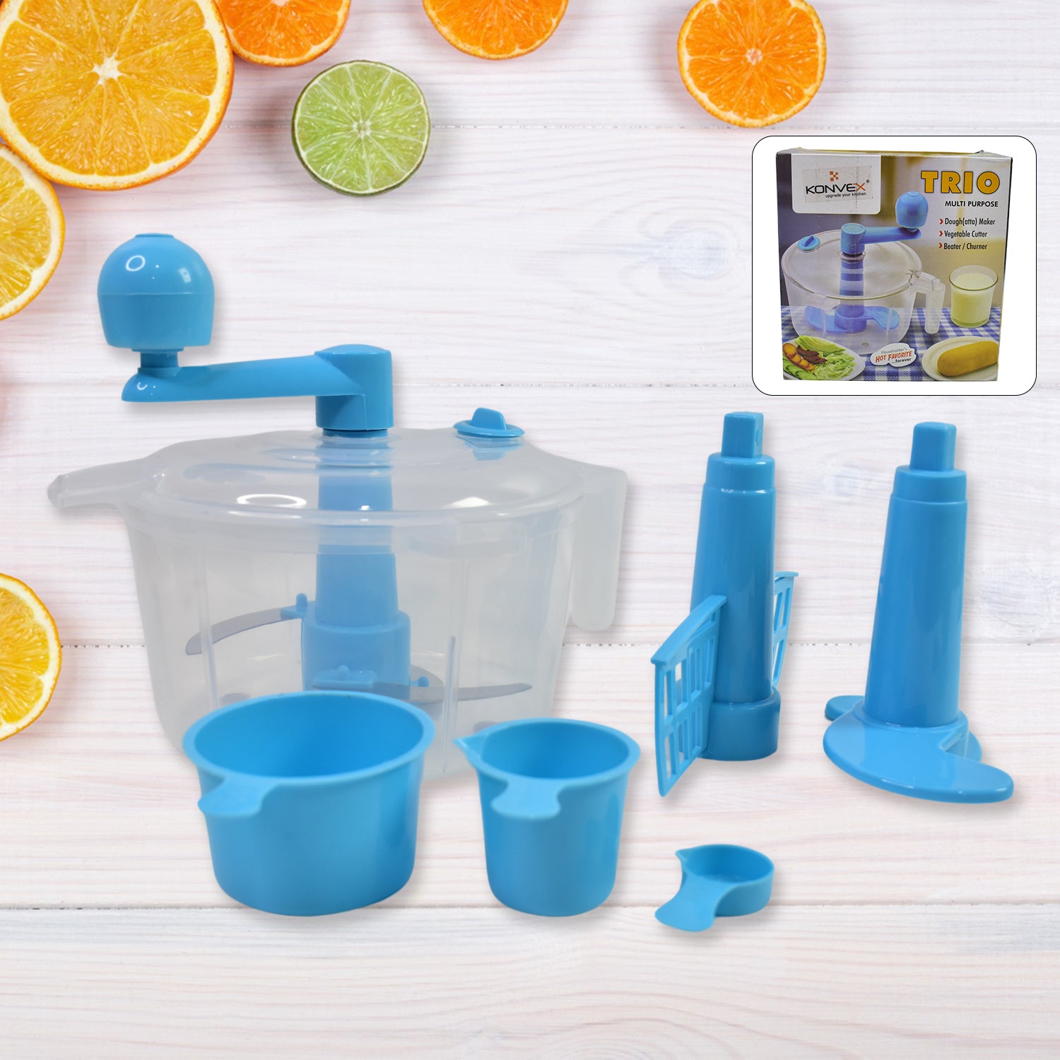 Wukusy dough maker machine with measuring cups, a kitchen tool for kneading and preparing dough in a compact set.
