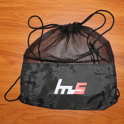 Wukusy mesh drawstring gym sack with breathable design, lightweight sports backpack for gym or outdoor activities