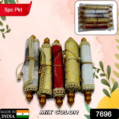 Set of five colorful Wukusy Money Gift Envelopes with intricate designs for weddings, birthdays, and celebrations.