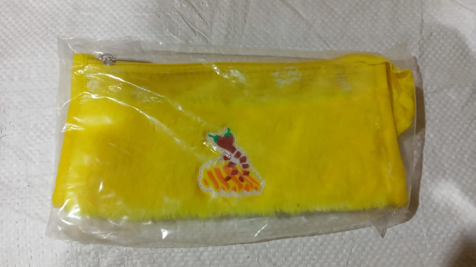 Wukusy 7046 smart design double pocket washable pencil pouch with zipper, large capacity for school or travel stationery.