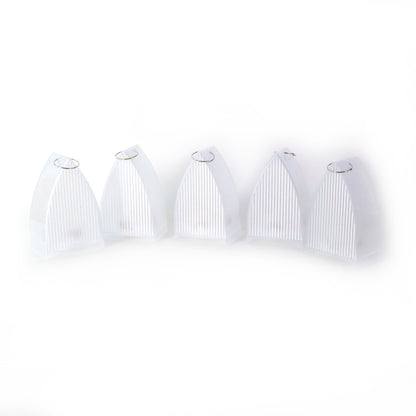 Set of five Wukusy LED flameless decorative lantern lights for home decor, displayed on a shelf with warm ambient lighting.