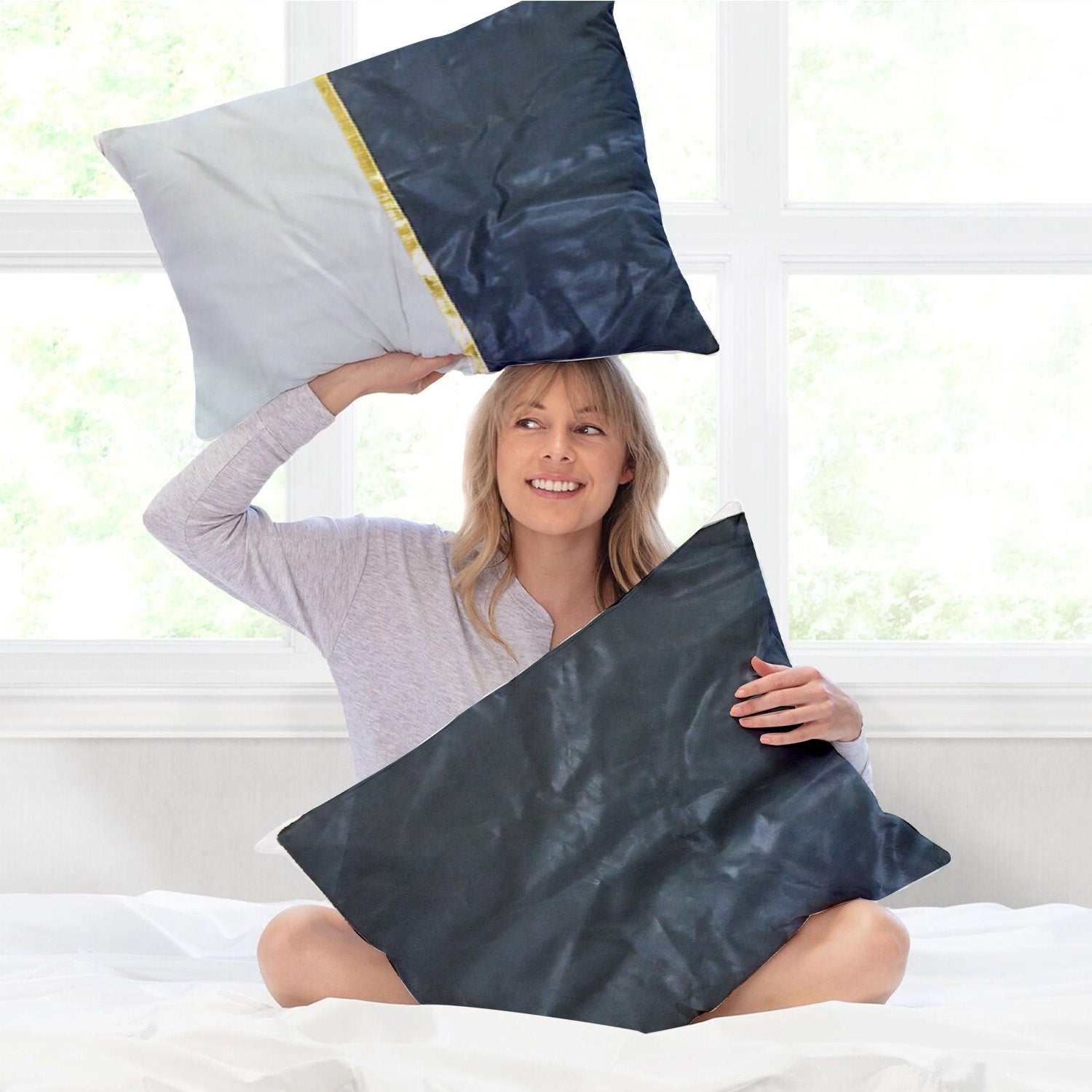 Soft Wukusy pillow cover for couch, 60x60 cm, made of comfortable fabric, perfect for home decor and added comfort.