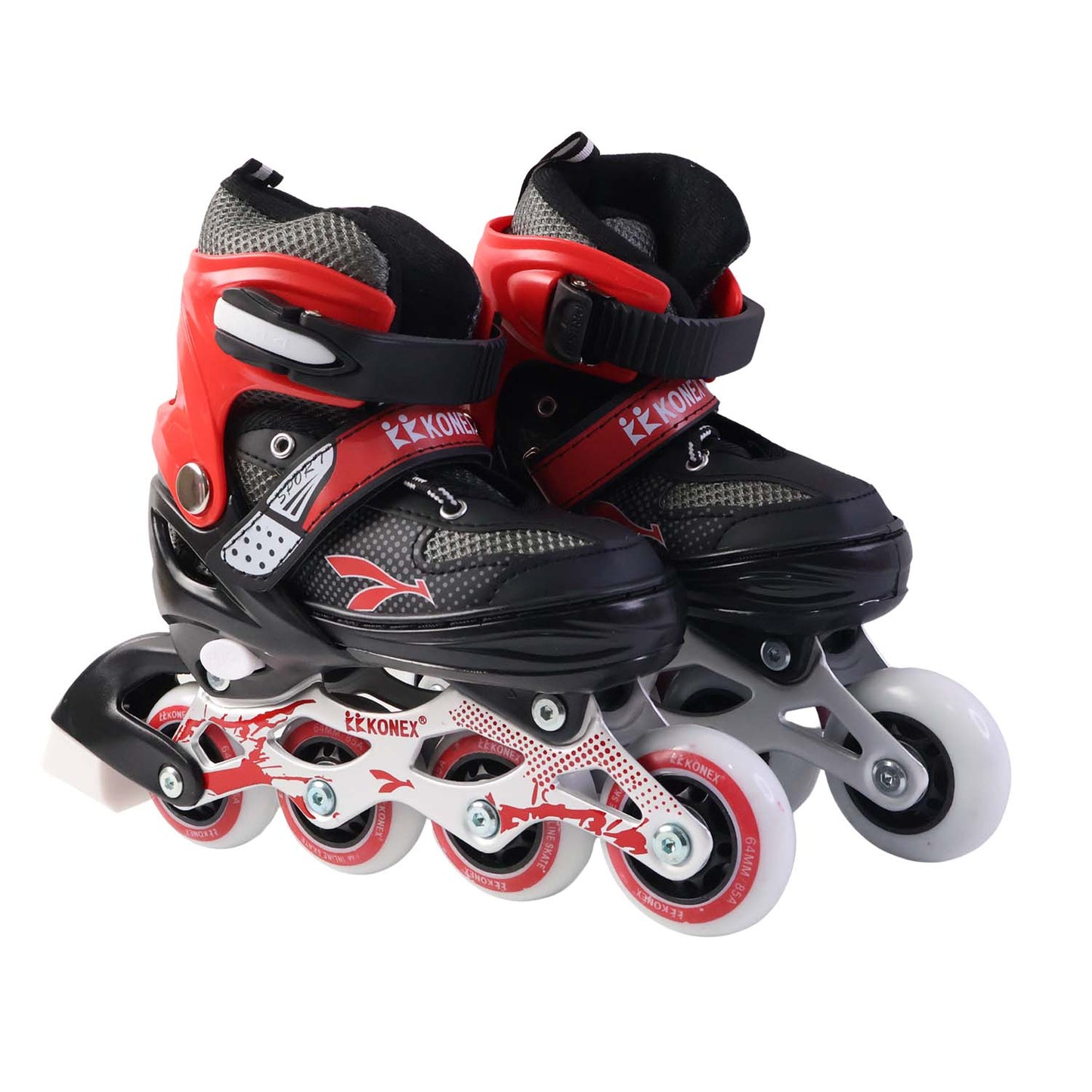 Wukusy professional adjustable inline skates for kids and adults, featuring a sleek design and secure fit in medium size.