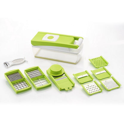 Wukusy 8110 House Of Sensation Snowpearl 14-in-1 Quick Dicer with stainless steel blades and ergonomic handle.