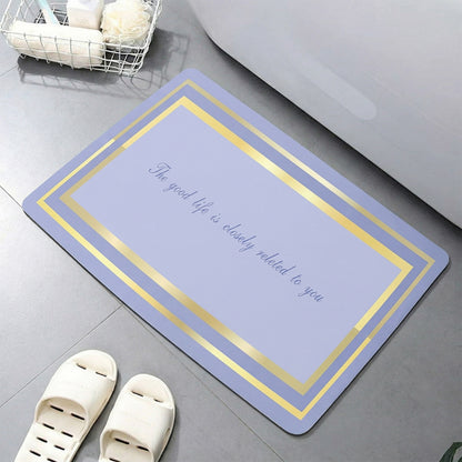 Wukusy premium anti-slip bathroom floor mat in 79x50 cm with textured surface for safety and comfort.