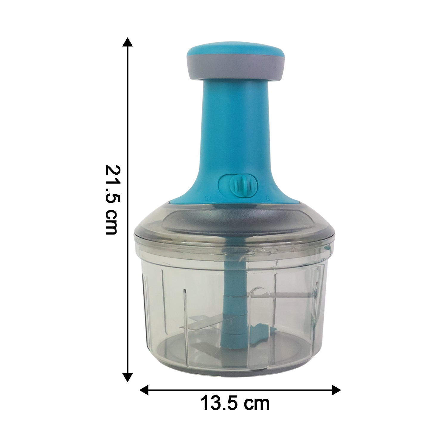 Wukusy Supermom manual push chopper and vegetable cutter with 750ml capacity, featuring a compact design for easy kitchen use