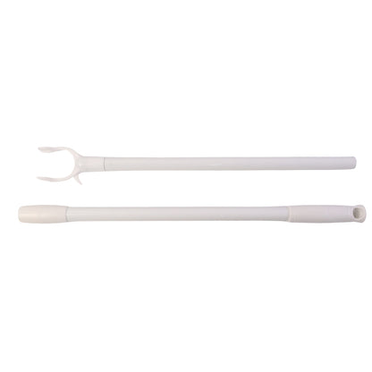 Wukusy premium long reach clothes hook rod, 86 cm, mounted on wall for hanging garments in home improvement setting