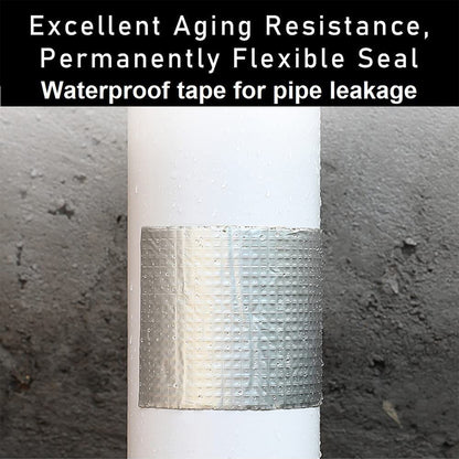 Wukusy high polymer butyl rubber waterproof B-grade tape, 50mm wide, used for home improvement sealing and waterproofing applications.