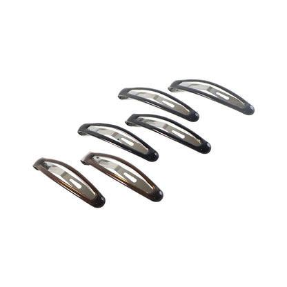 Set of six Wukusy hair clips for women and girls, featuring various styles and colors in a compact hair accessories collection.