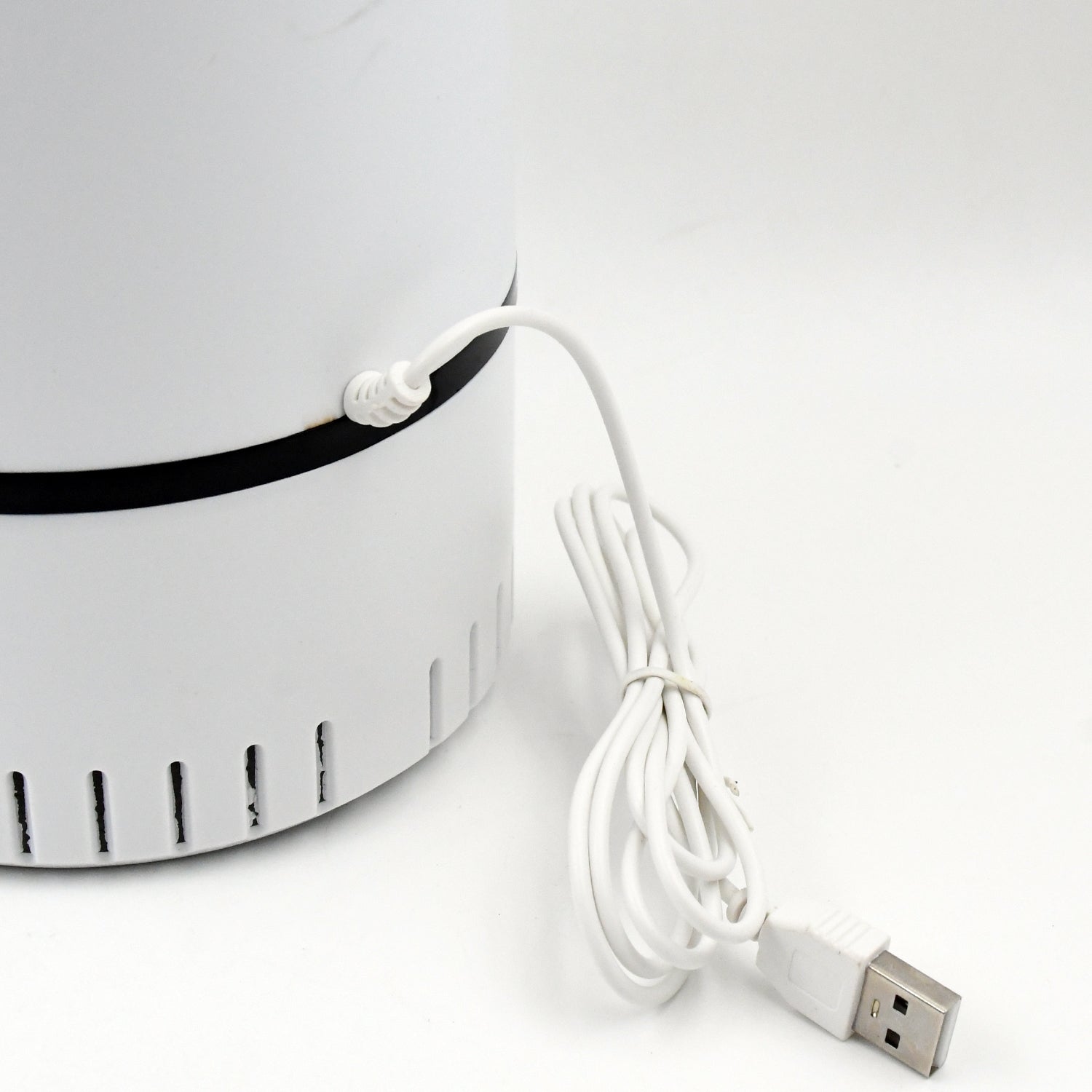 Wukusy USB-powered mosquito killer machine with sleek black design and compact size for indoor insect control.
