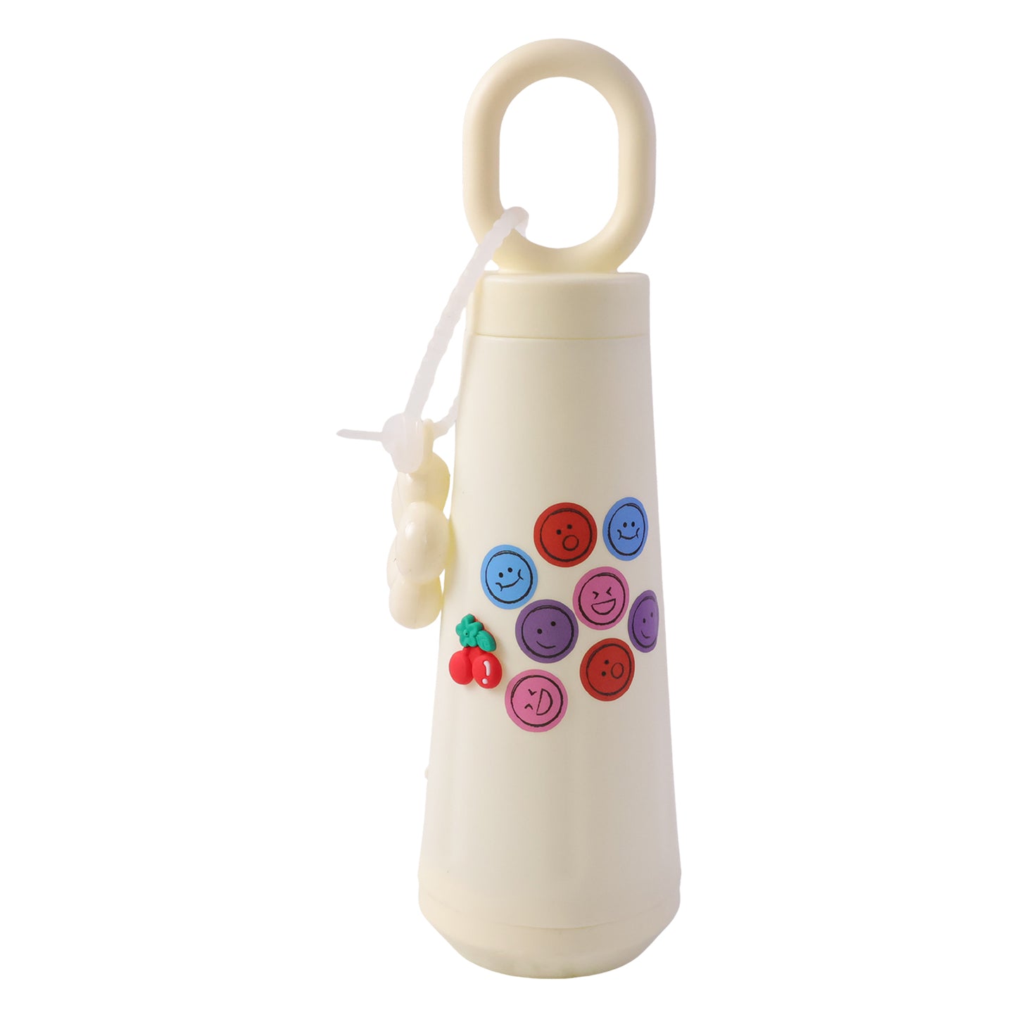 Wukusy 500ml portable water glass bottle with sleek design and secure lid, ideal for on-the-go hydration.