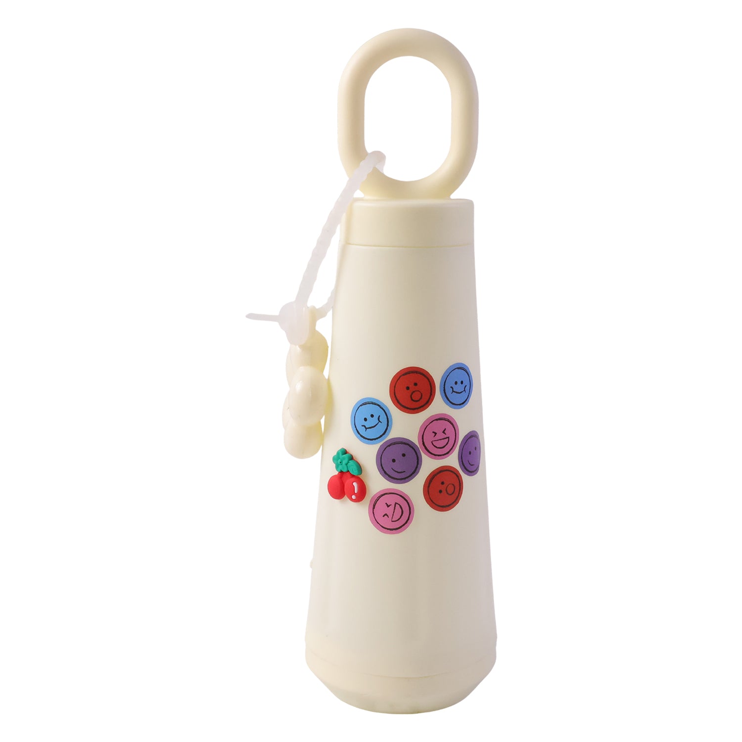 Wukusy 500ml portable water glass bottle with sleek design and secure lid, ideal for on-the-go hydration.